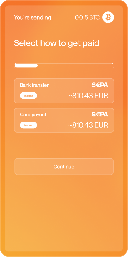 Select how to get paid