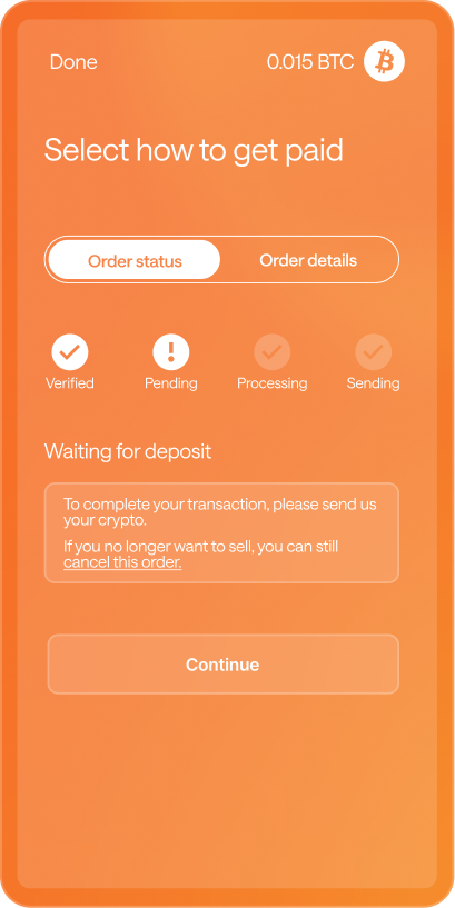 Select how to get paid