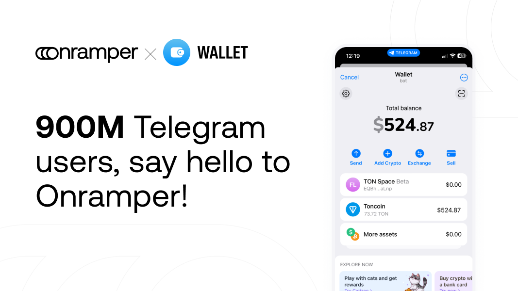 Onramper x Wallet in Telegram: building the TON onboarding rails